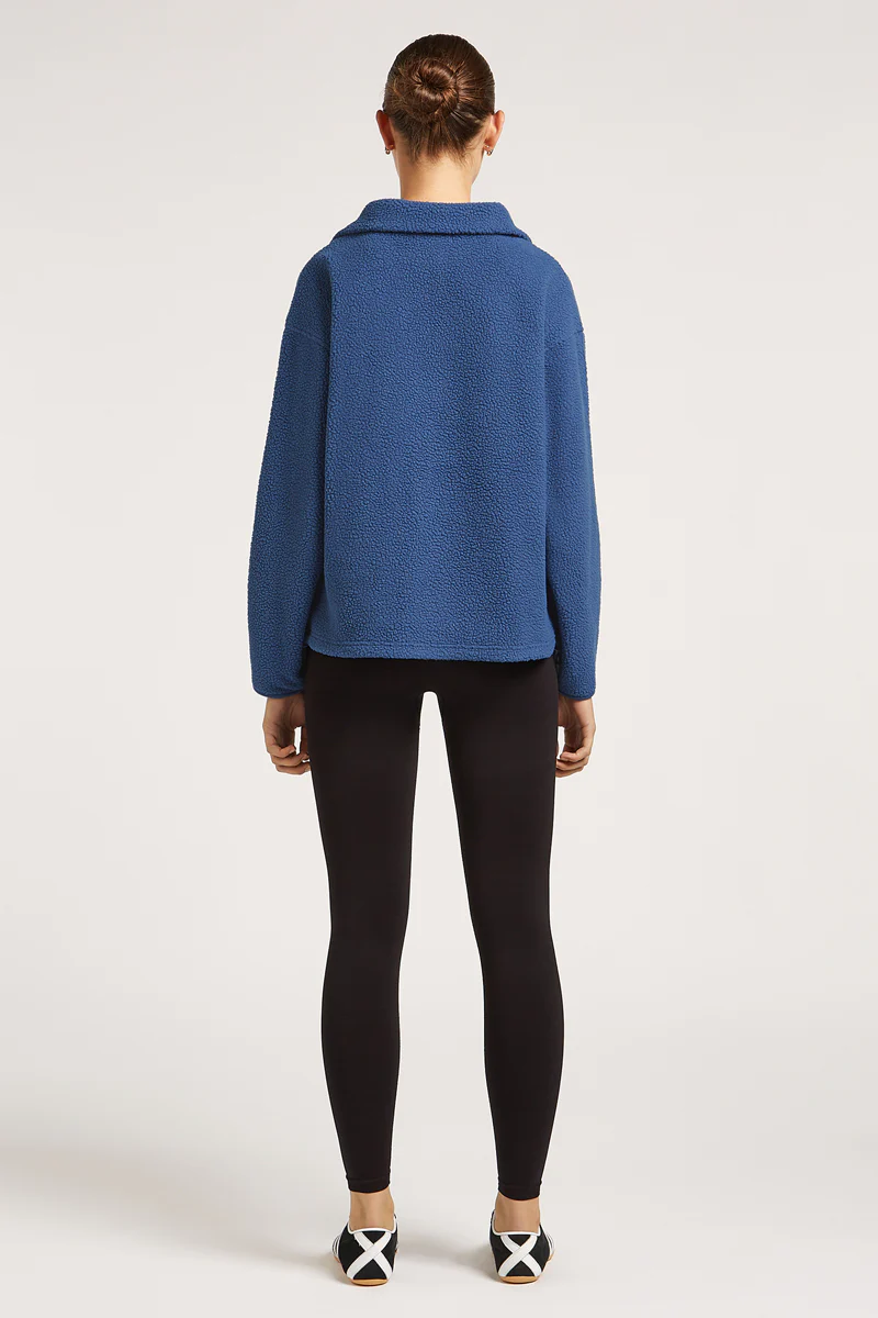 ALIX Half-Zip Denim Blue - Image 2